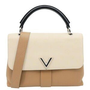 Louis Vuitton  Very One Handle Leather Shoulder Bag Beige